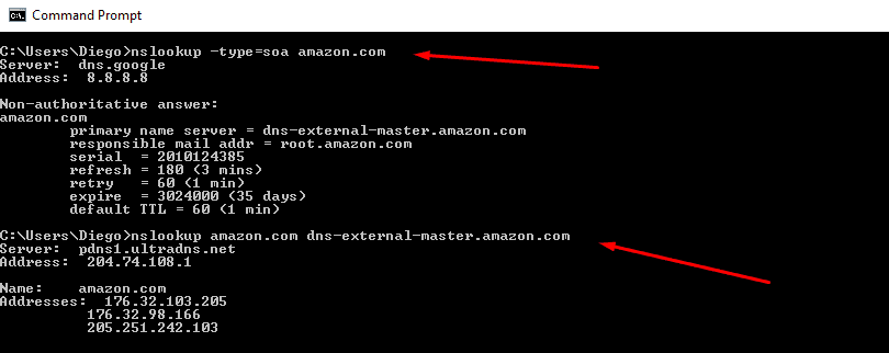 nslookup-soa