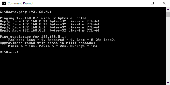 ping command