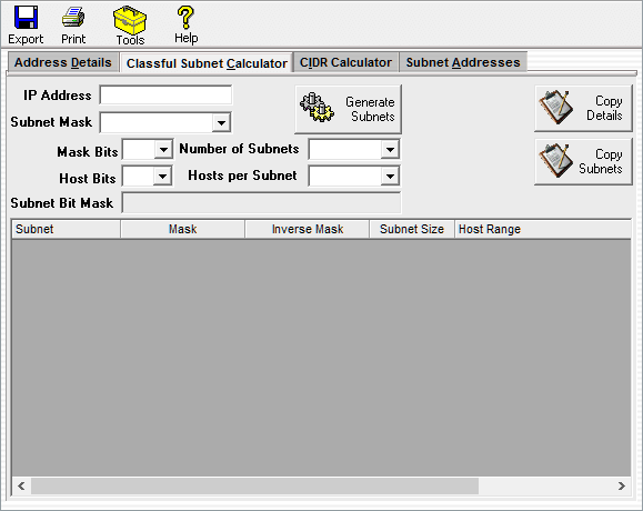 subnet calculator