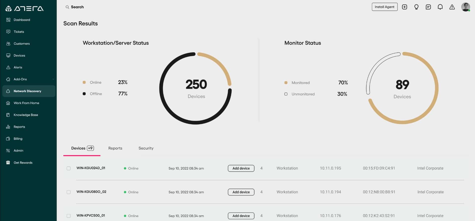 Atera Network Monitoring