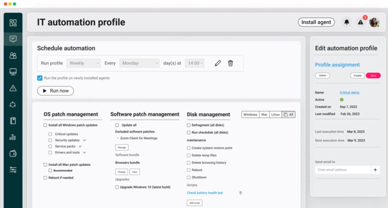 Atera PSA automation