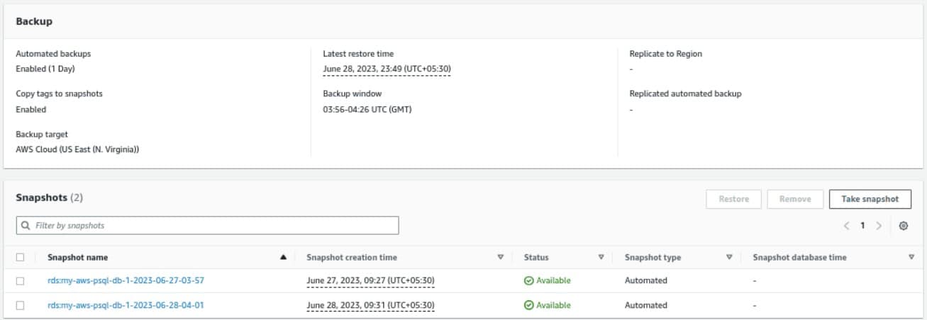 BDRShield Database Backup
