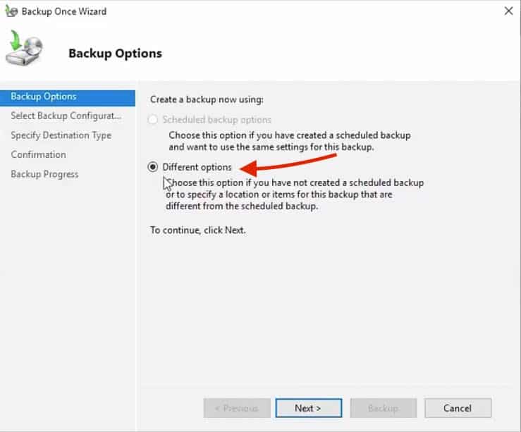 Backup Options