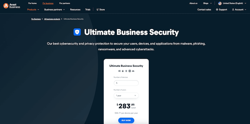 Avast Ultimate Business Security