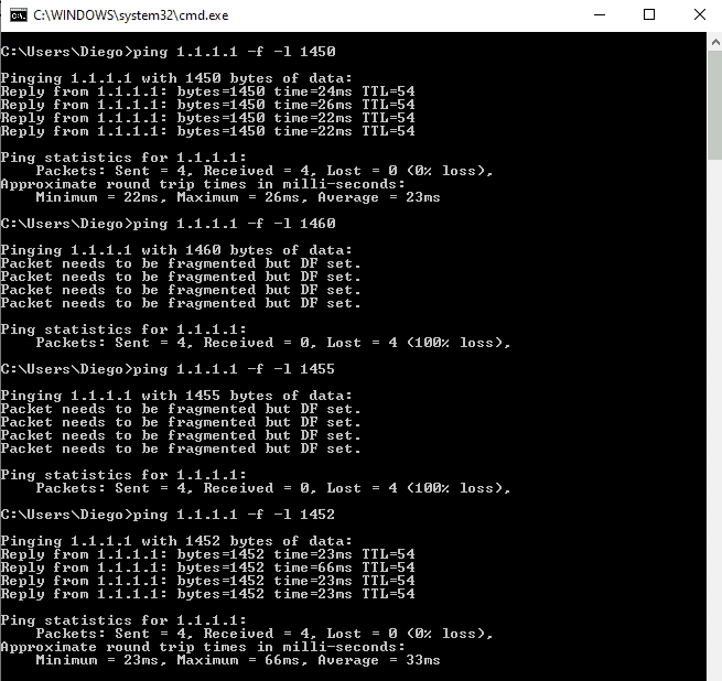 How to Find the Path’s MTU with Ping
