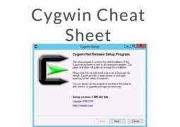Cygwin Cheat Sheet