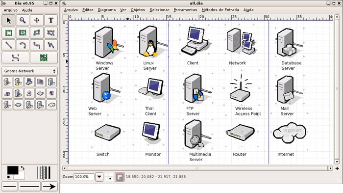 Dia Software Install Dia Network Diagram Software Overview