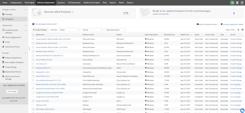 How to deploy software via Endpoint Central? 