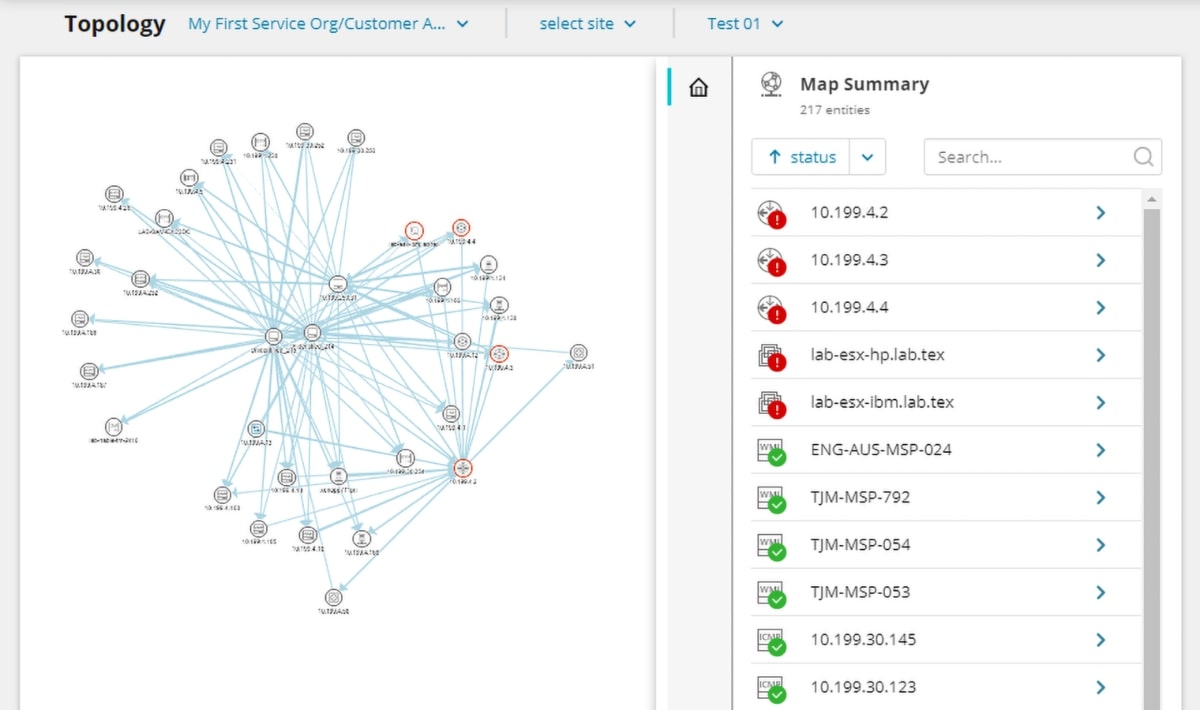Faddom Network Diagram, Topology & Mapping Software