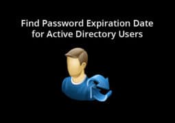 Find Password Expiration Date for Active Directory Users