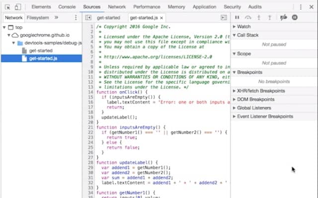 Google Chrome Dev Tools