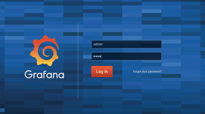 Grafana login credentials