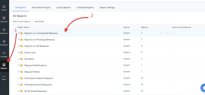 To access analytics and reporting features, navigate to the "Reports" section in the navigation menu