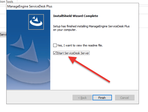 Start ServiceDesk Server