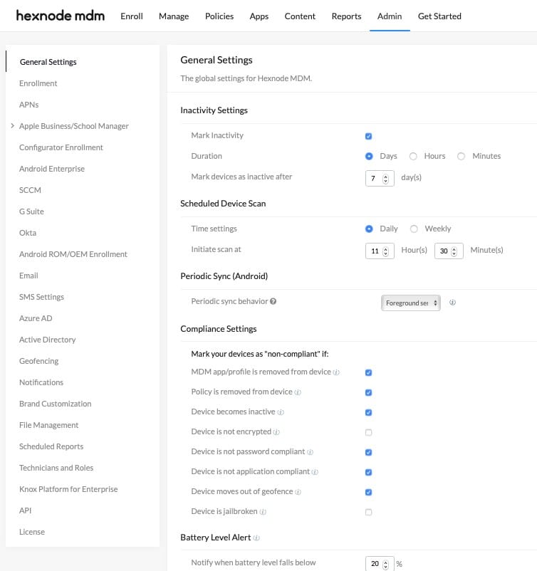 Hexnode MDM Admin