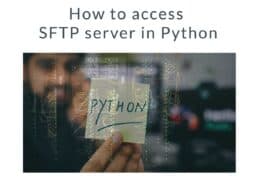 How to access SFTP server in Python