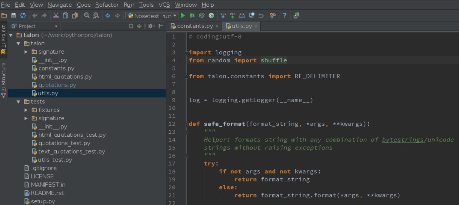 Jetbrains pycharm python monitoring