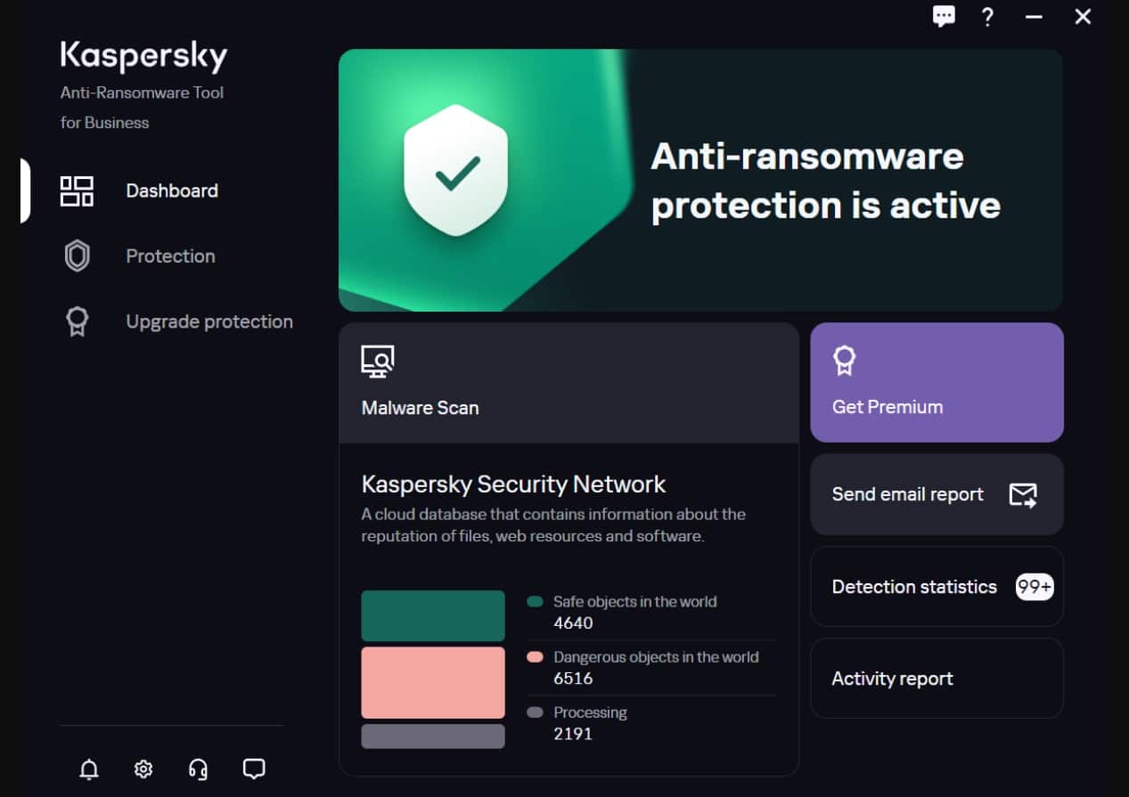 Kaspersky ransomware protection for business