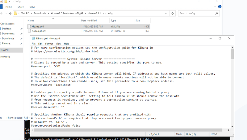 Configuring Kibana