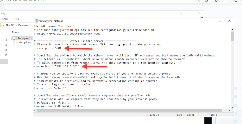 Configuring Kibana