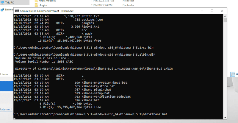 Kibana installation