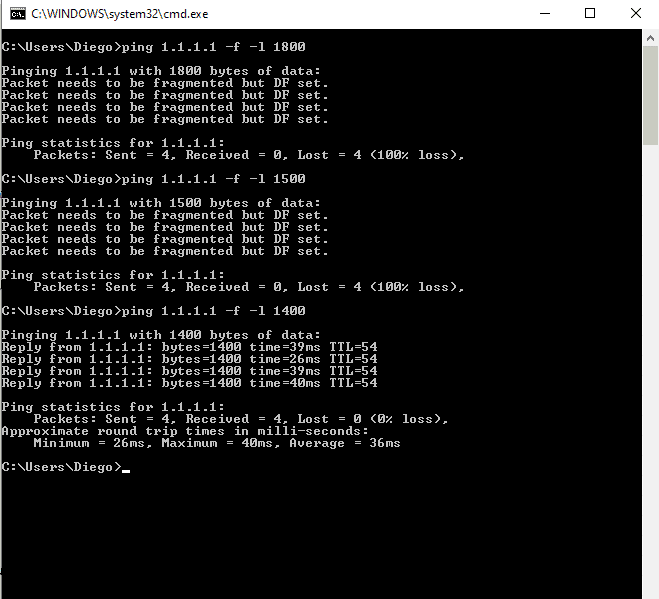 How to Find the Path’s MTU with Ping