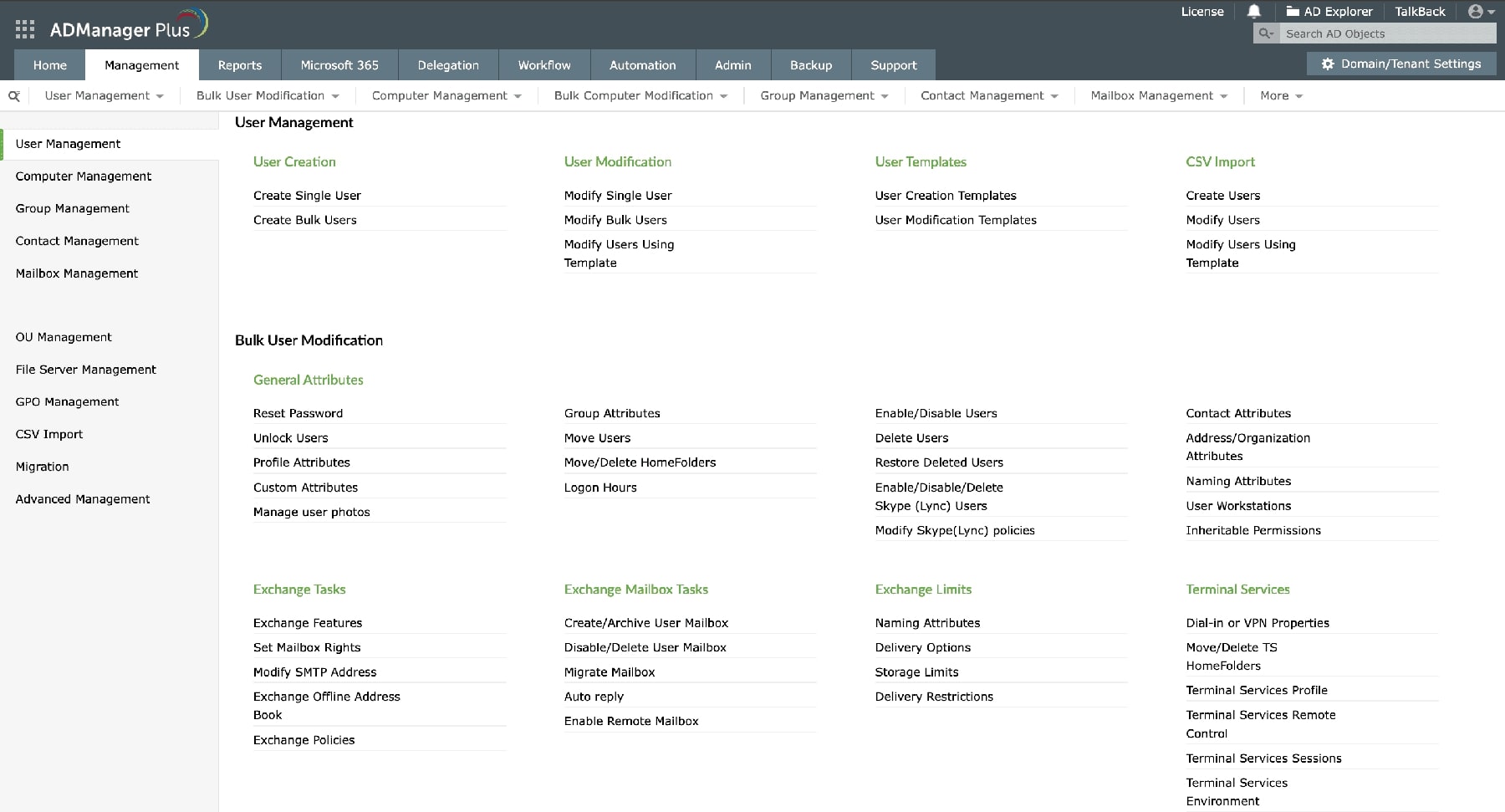ManageEngine ADManager Plus Active Directory Administration and Management Tools