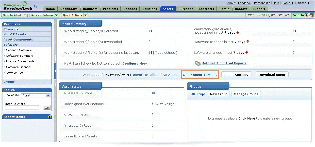 ManageEngine Asset Explorer