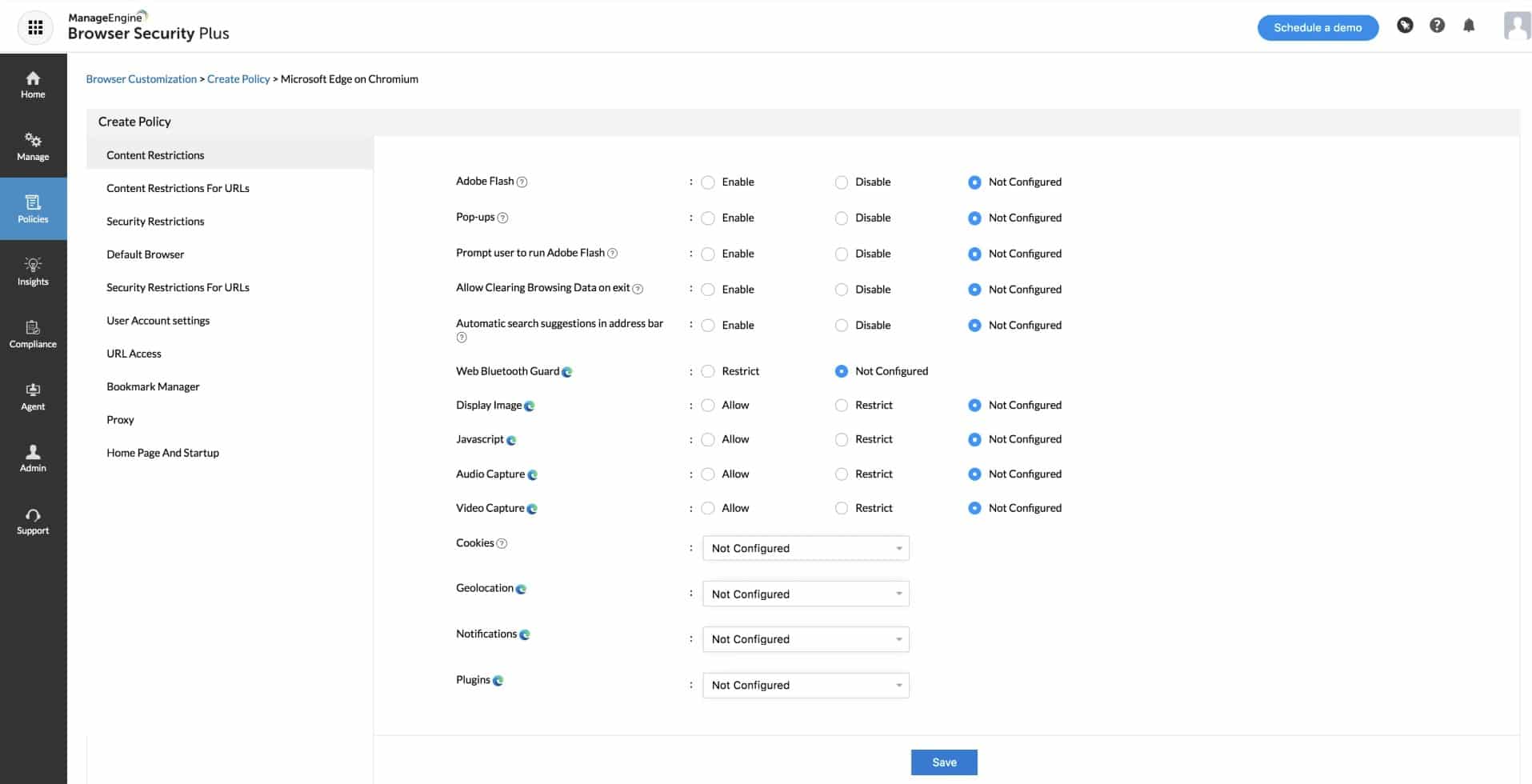 ManageEngine Browser Security Plus