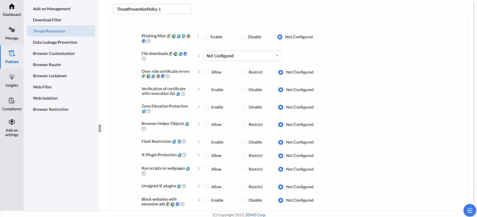 ManageEngine Browser Security Plus phishing prevention