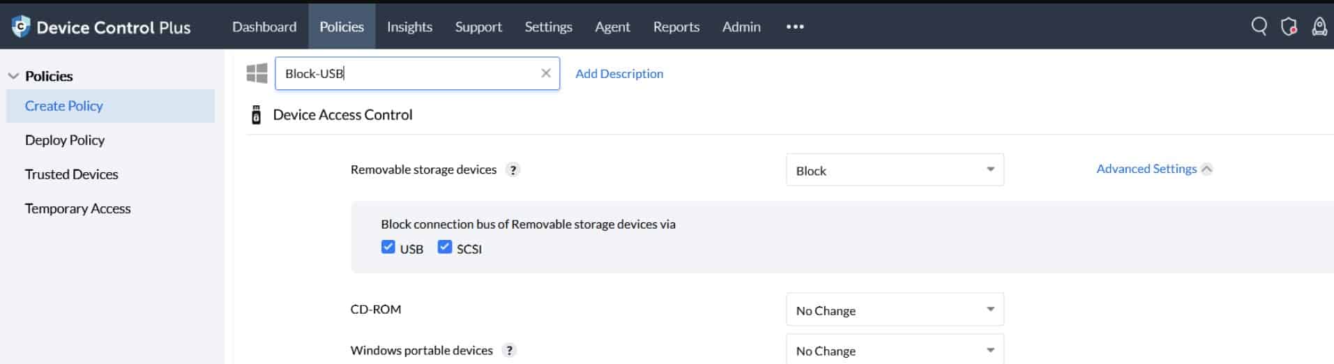 ManageEngine Device Control Plus USB