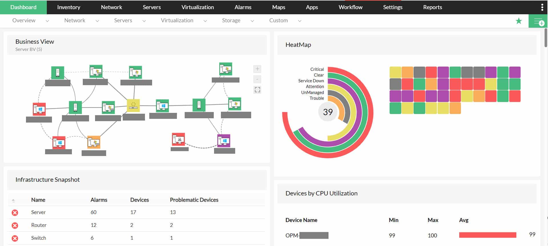 ManageEngine OpManager Hardware Monitoring