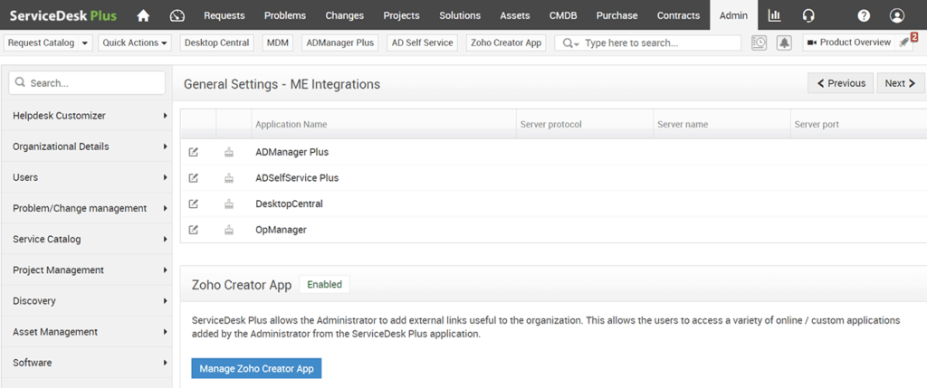ManageEngine ServiceDesk Plus