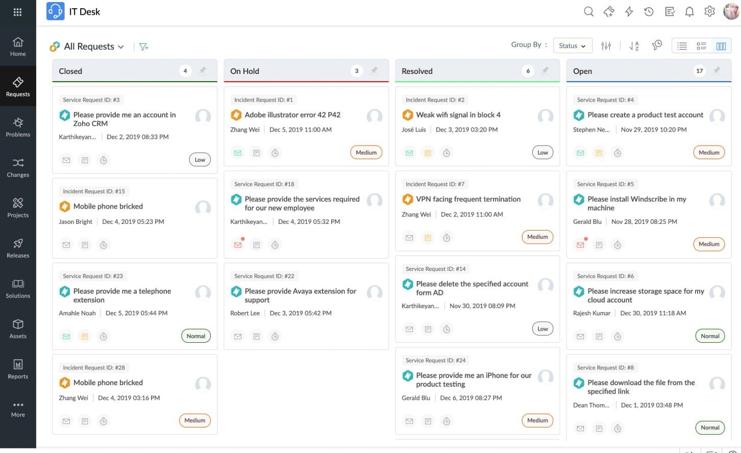 ManageEngine ServiceDesk Plus ITSM