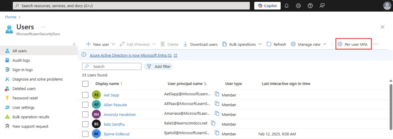 Microsoft Entra ID MFA
