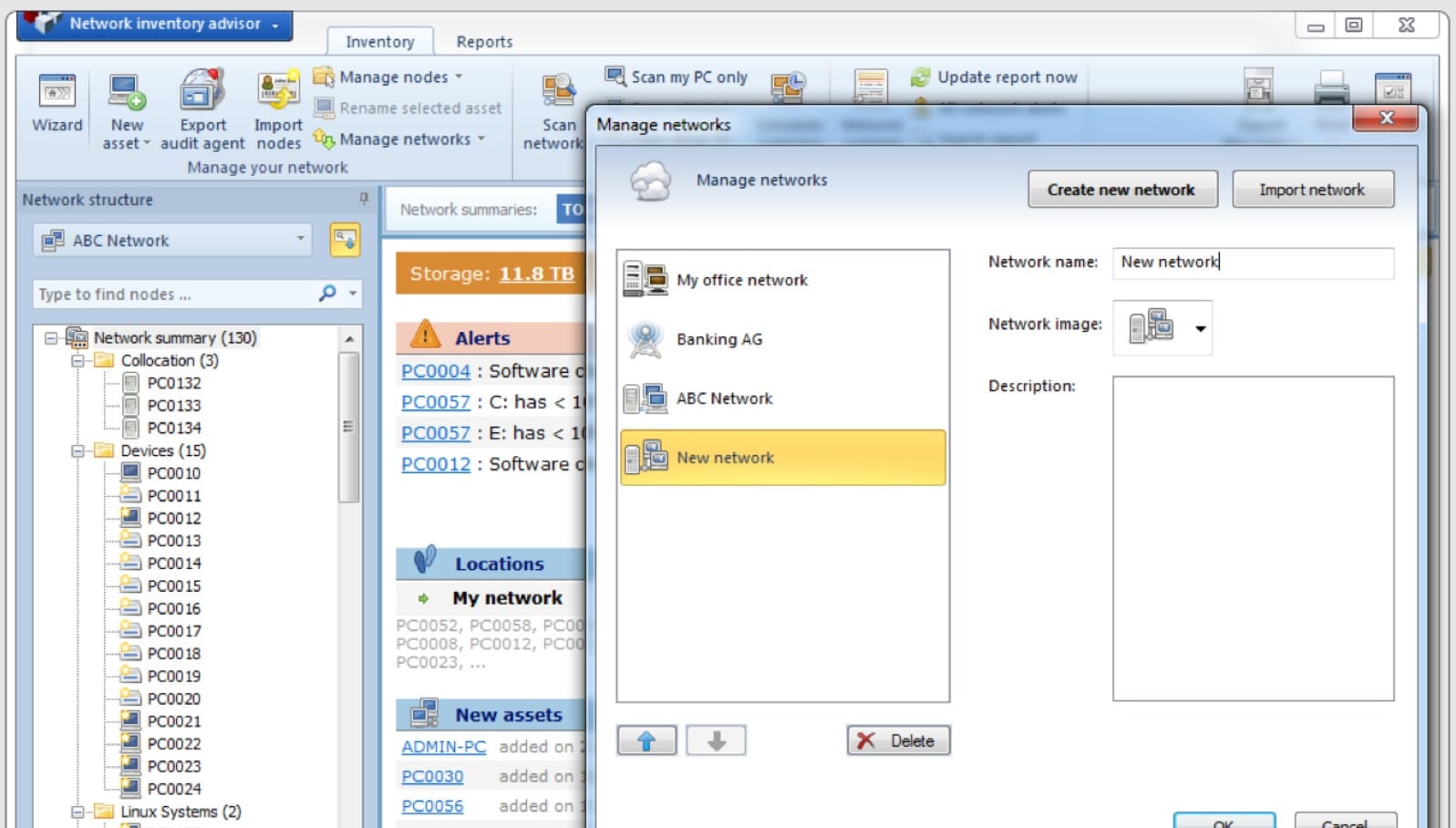 Network Inventory Advisor asset management