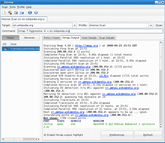 Nmap/Zenmap (Network Mapping and Visualization)
