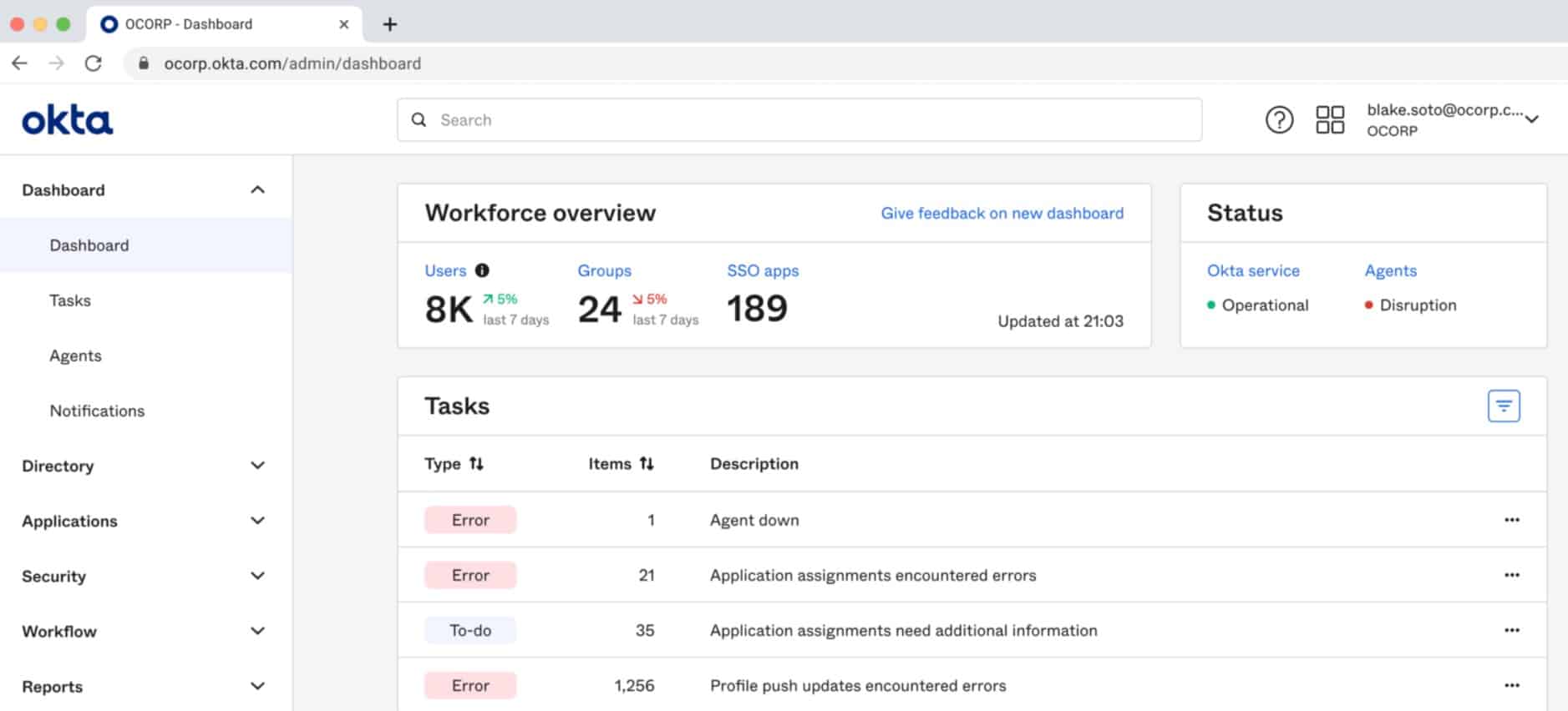 Okta User Provisioning