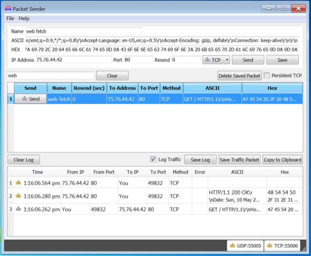 Packet Sender