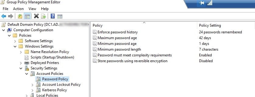 Password Policy