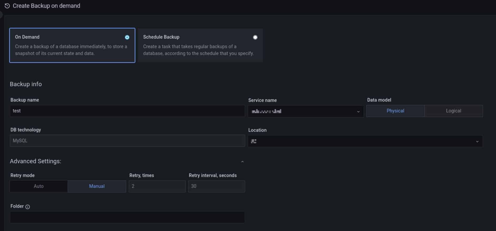 Percona xtrabackup mysql