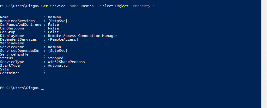 PowerShell Get Service