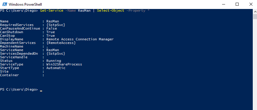 Powershell Start Service