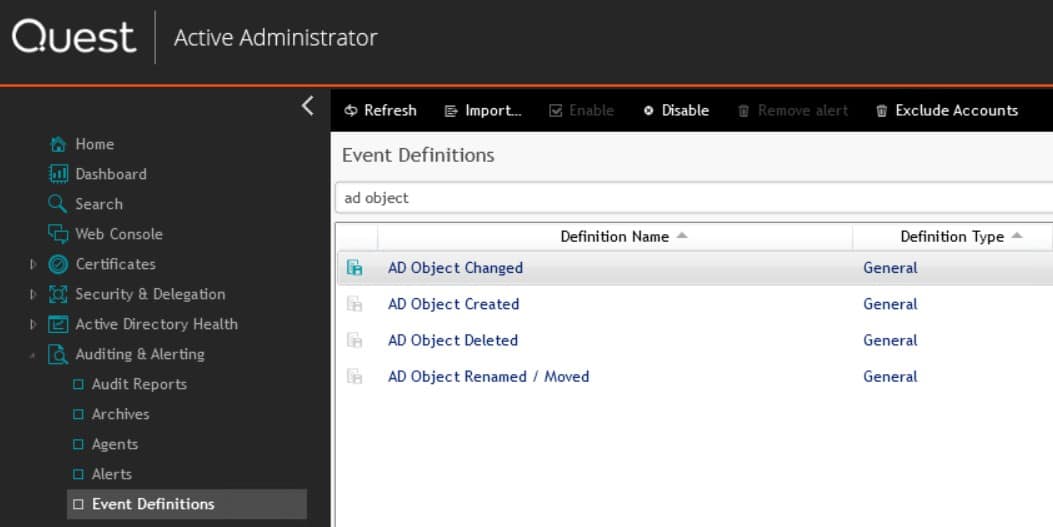 Quest Active Administrator