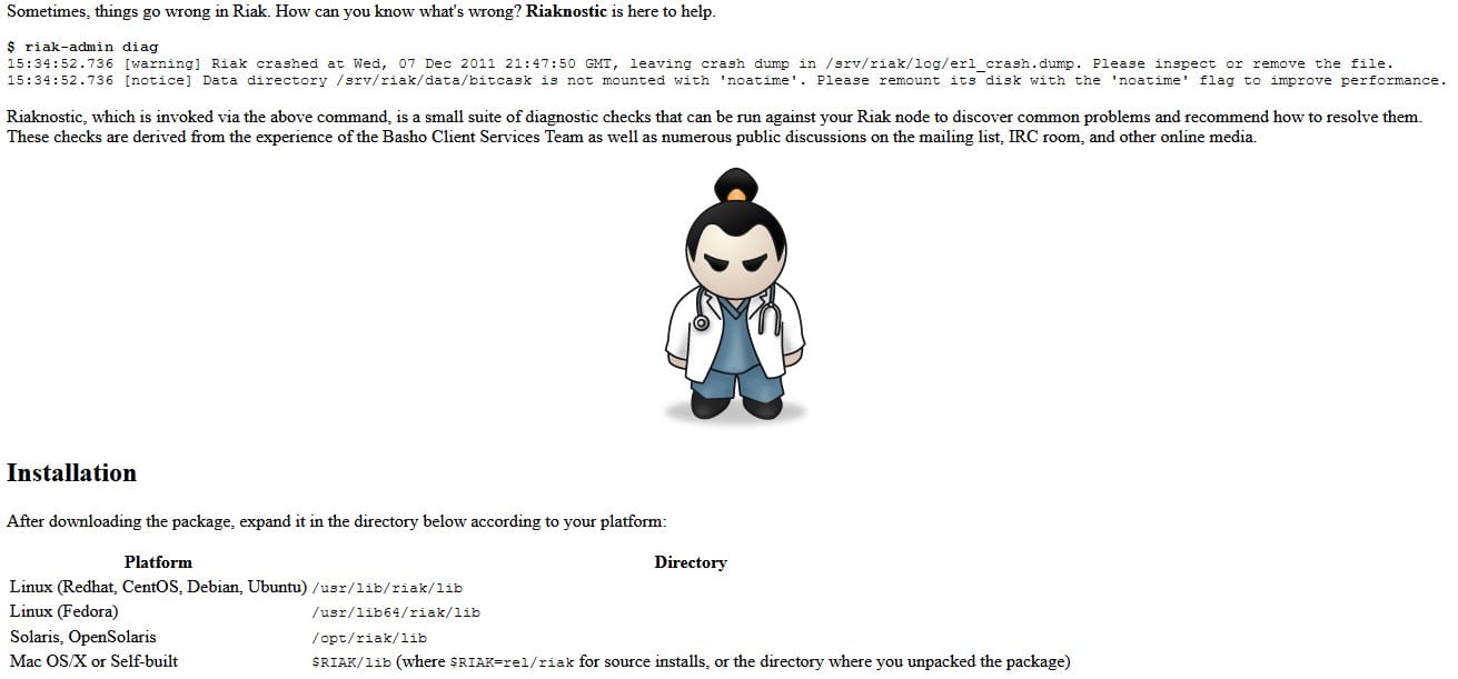 Riaknostic for Riak