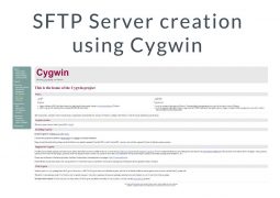 SFTP Server creation using Cygwin