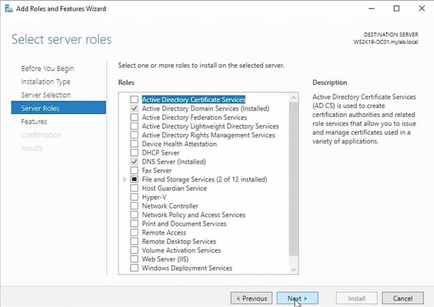 Server Roles