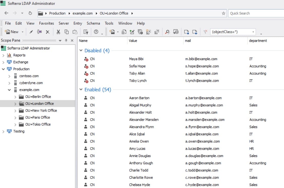 Softerra LDAP Administrator