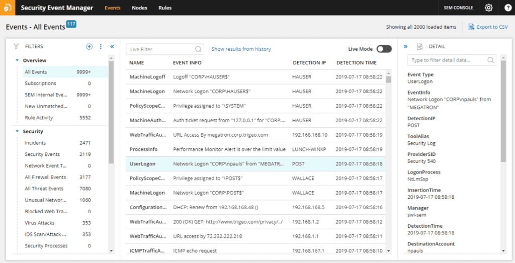 SolarWinds Security Event Manager