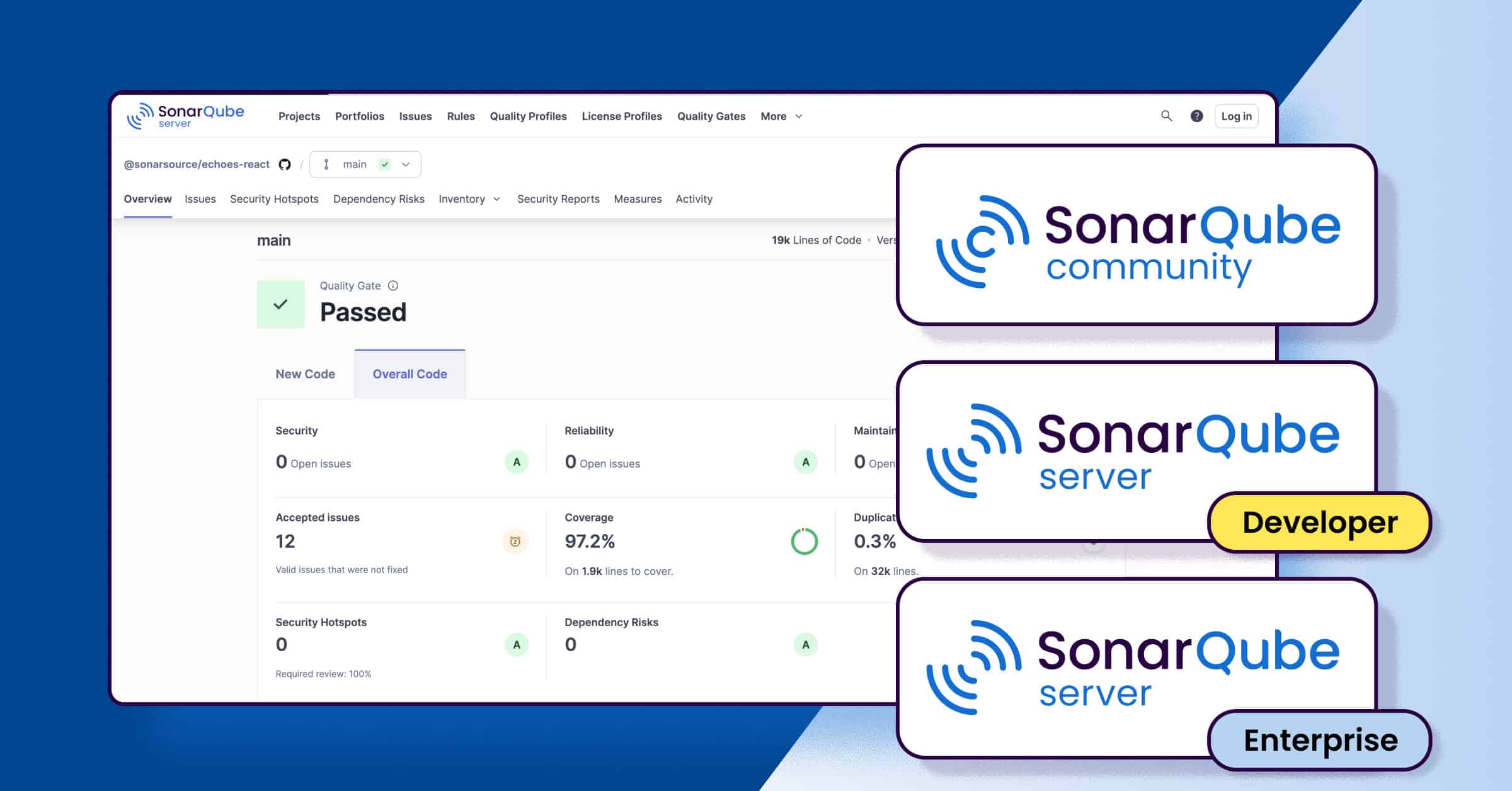 SonarQube version options